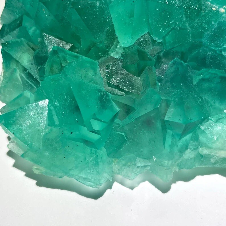 Rare 4.6” XL Riemvasmaak Fluorite Crystal Cluster 2.1lb Specimen – South Africa