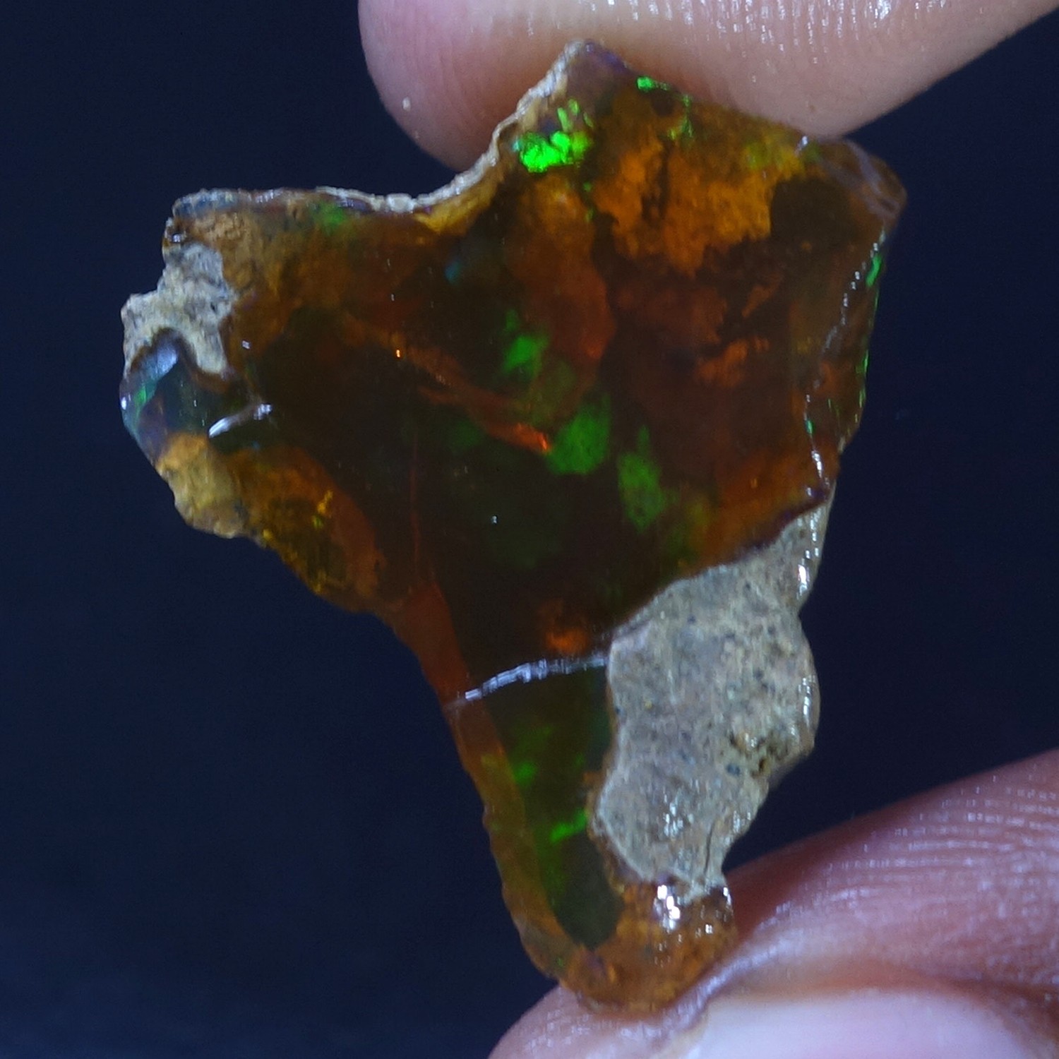 16.00 Cts 100% Natural Welo Fire Ethiopian Oil Opal Rough Cab Gems Ring Nacklace