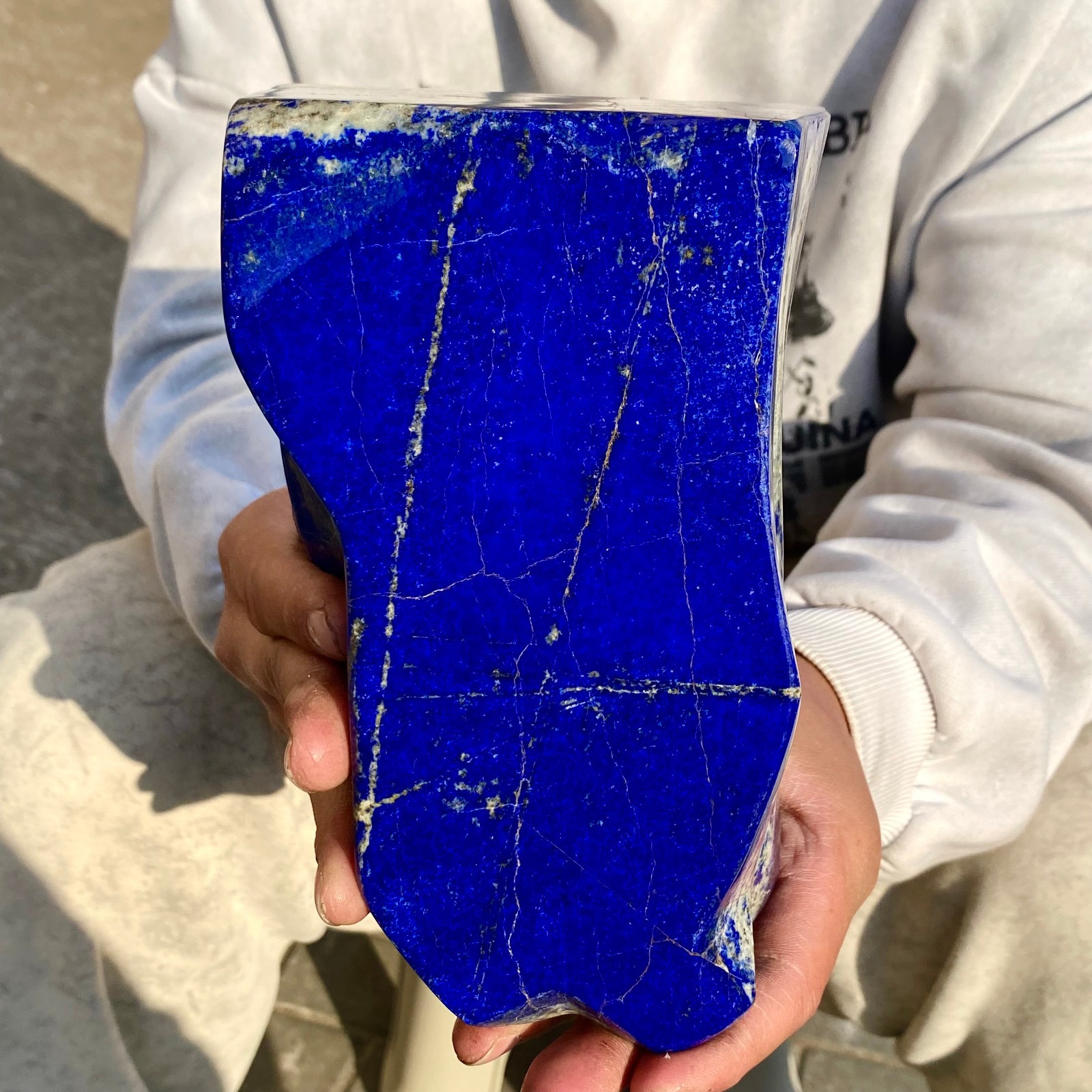 7.3LB Natural Stone Lapis Lazuli Freeform Polished Crystal Mineral Specimen