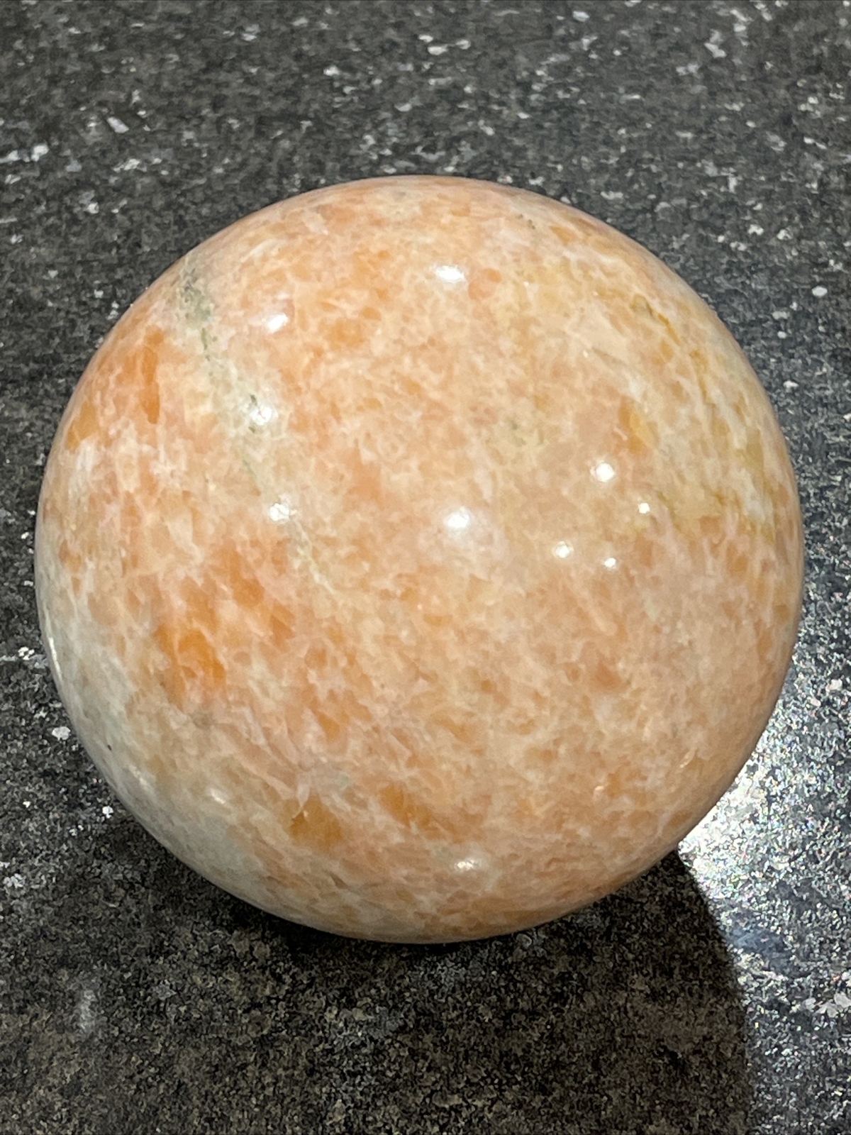 Large 1576g (3.75lb) Sunstone Quartz Crystal Sphere Polished Healing Stone🔥