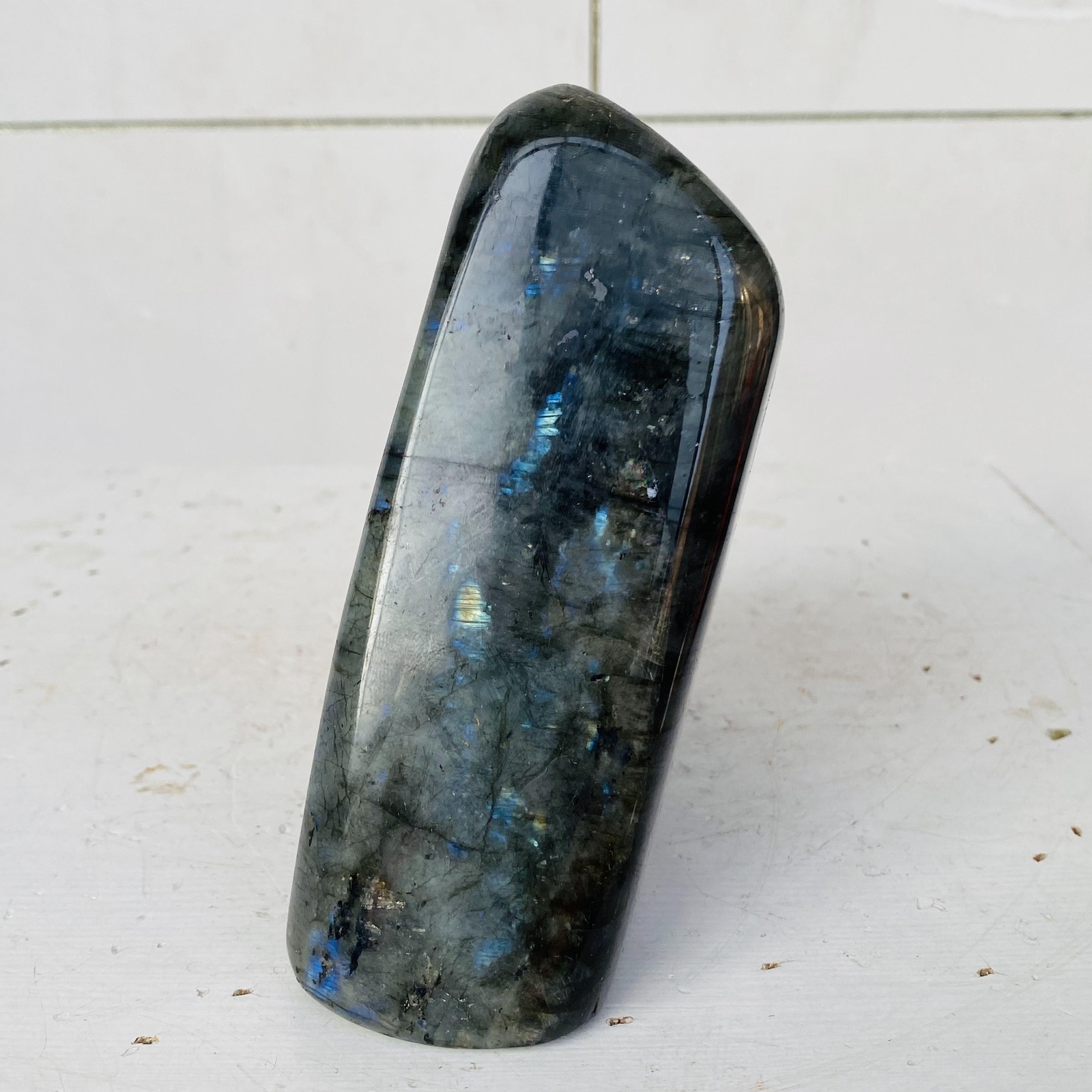 Natural Labradorite Quartz Crystal Freeform Mineral Specimen Healing 1180g