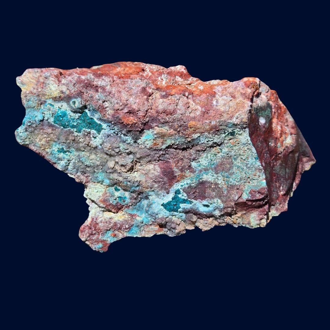 Blue Basin Mine Chrysocolla Copper Ore 302g Nevada Quartz Display Specimen
