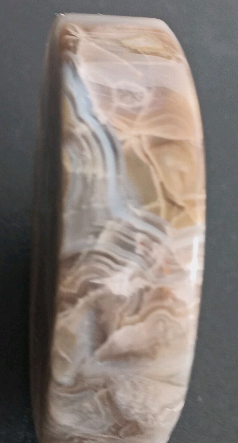Crazy Lace Agate Natural Cabochon Semiprecious Gemstone 1-5/16″ Wide 1/4″ Thick