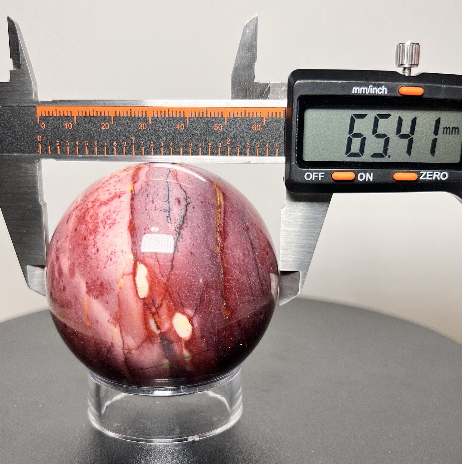 Mookaite 3 Piece Set – 2 Towers & Sphere (65mm) w/holder -see description & pics