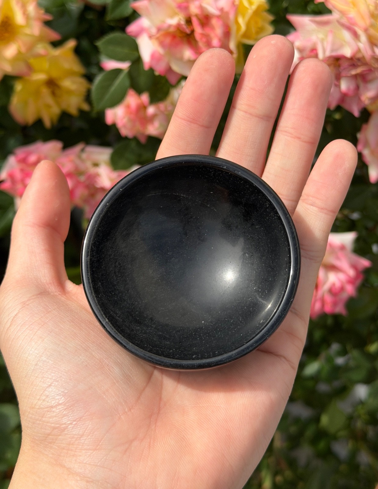 Wholesale Lot 6-8Pcs Natural Black Obsidian Mixed Bowls Crystal Healing