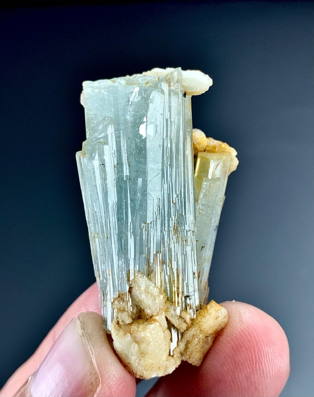 76 Carat Aquamarine Crystal Specimen From Pakistan