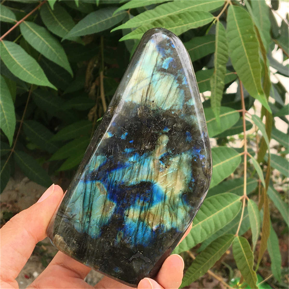 760g Natural Labradorite Mineral Quartz Crystal Mineral Reiki healing