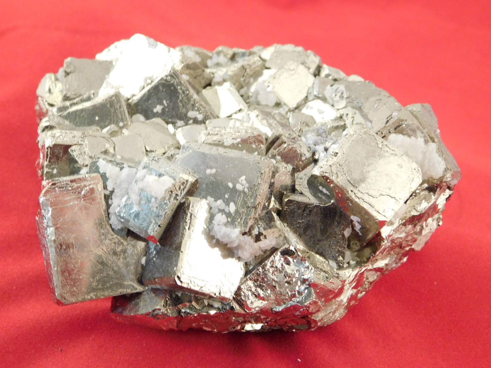 Big! Nice and 100% Natural Pyrite CUBE Cluster Huanzala Mine Peru 764gr