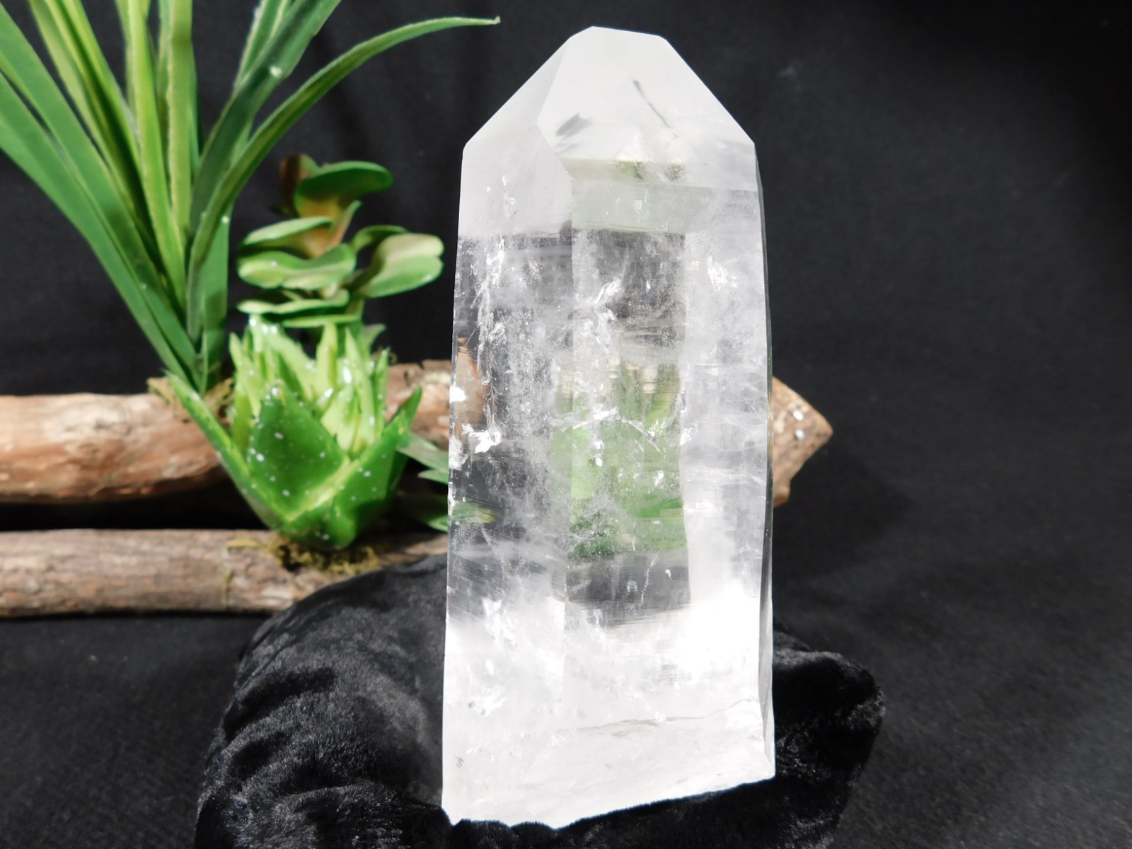 LARGER! SUPER Translucent LEMURIAN Quartz Crystal From Brazil 417gr