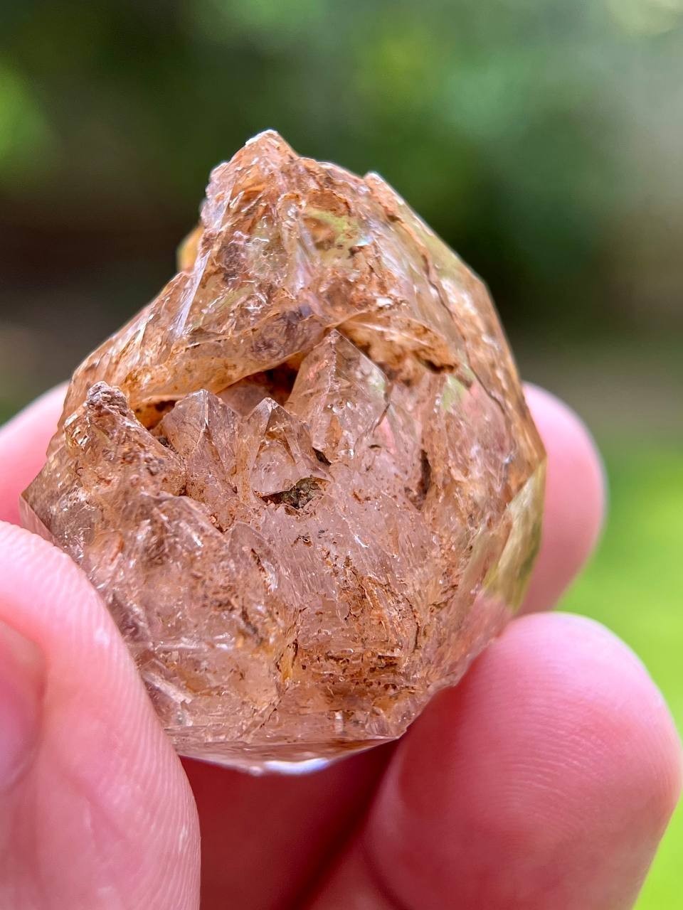 25 Grams Superb Fully Natural Clay Included Window / Fenster Quartz Crystal