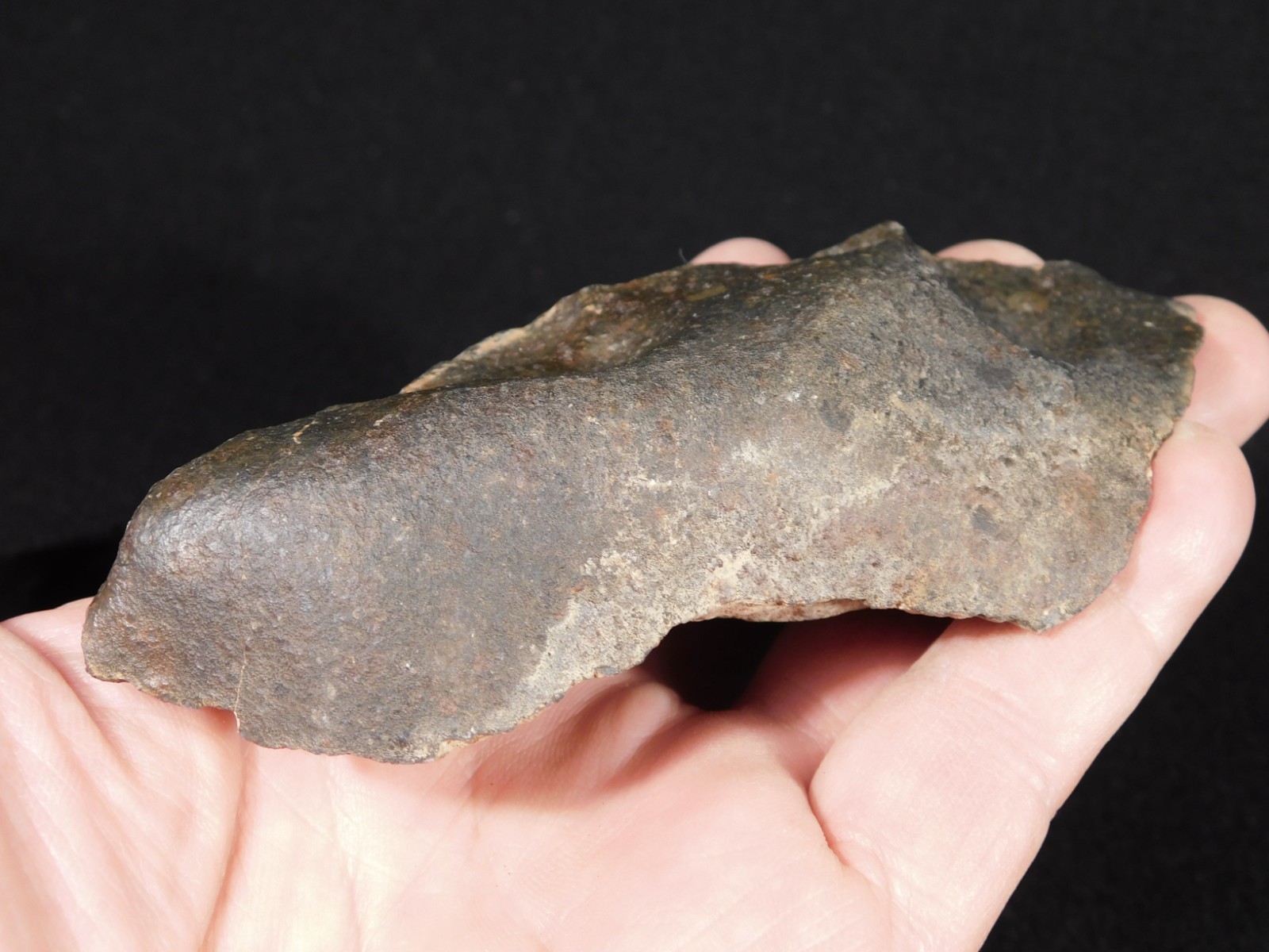 Classified NWA 8245 METEORITE Dark Crust and Regmaglypts! Erfoud, Morocco 298gr