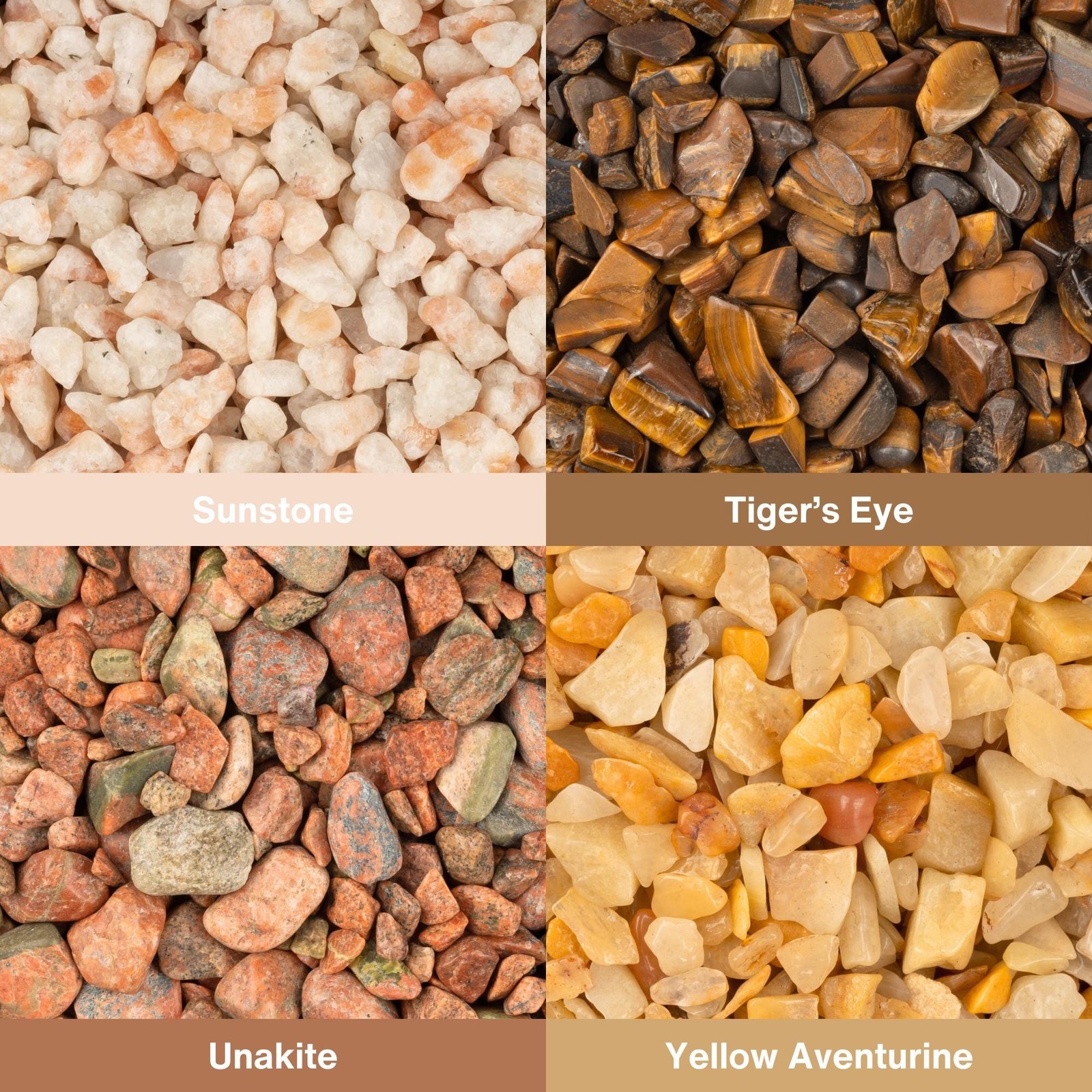 Crystal Chips 5-10mm, Mini Tumbled Crystals for Candle, Jewelry, Grids, 1 oz bag
