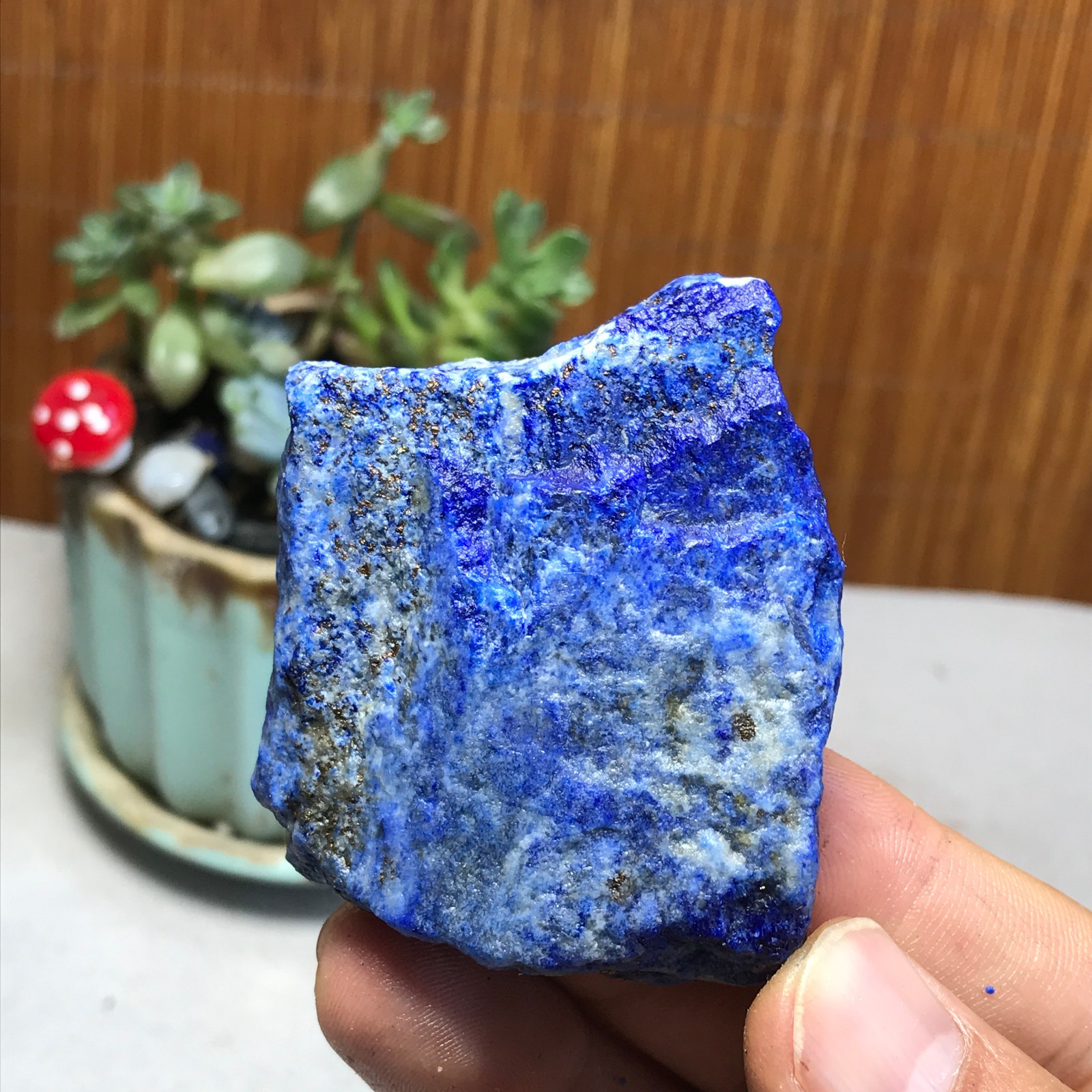 75g Natural lapis lazuli Crystal gemstone Rough Mineral Specimen healing A5696