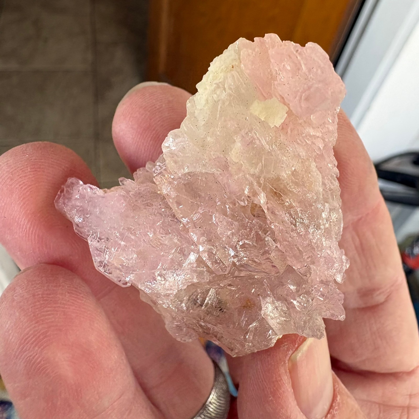 Rose Quartz, crystalline, Taquaral, Itinga, Minas Gerais, Brazil