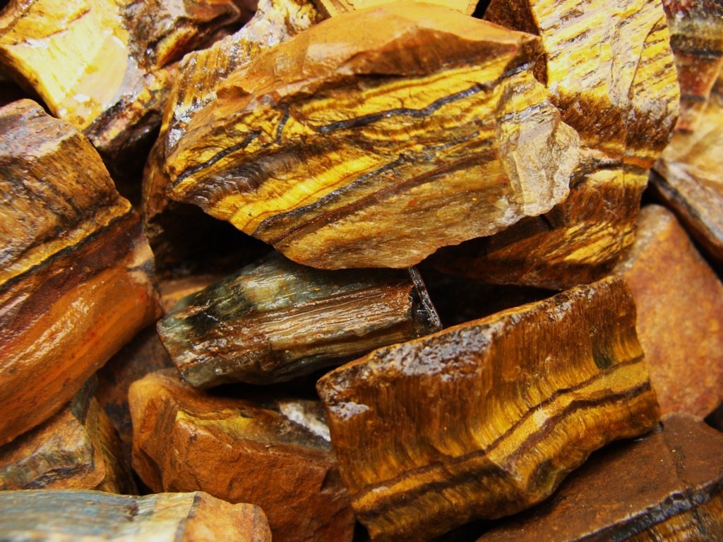 Barrels of Tiger Eye Rough – 500 Carat Lots + a FREE Faceted Gemstone