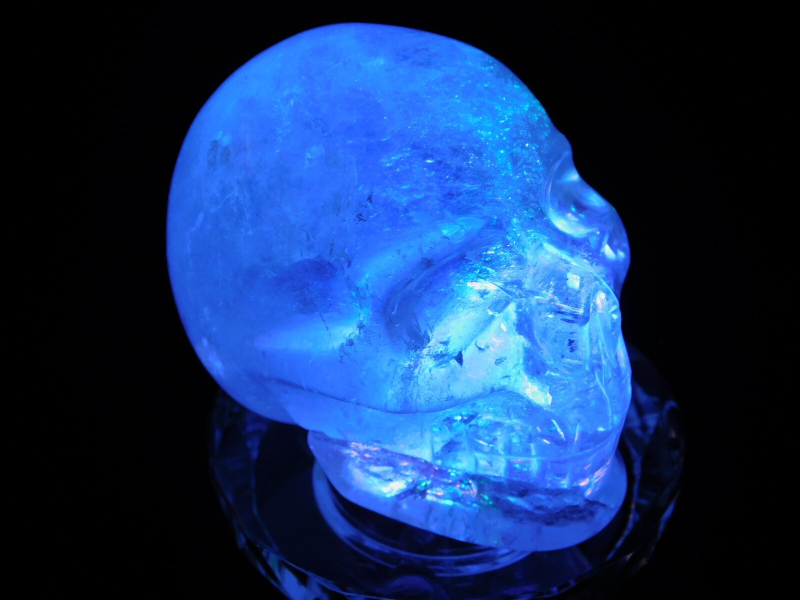 Clear Acrylic LED Lighted Display STAND With MULTI-COLOR Lights