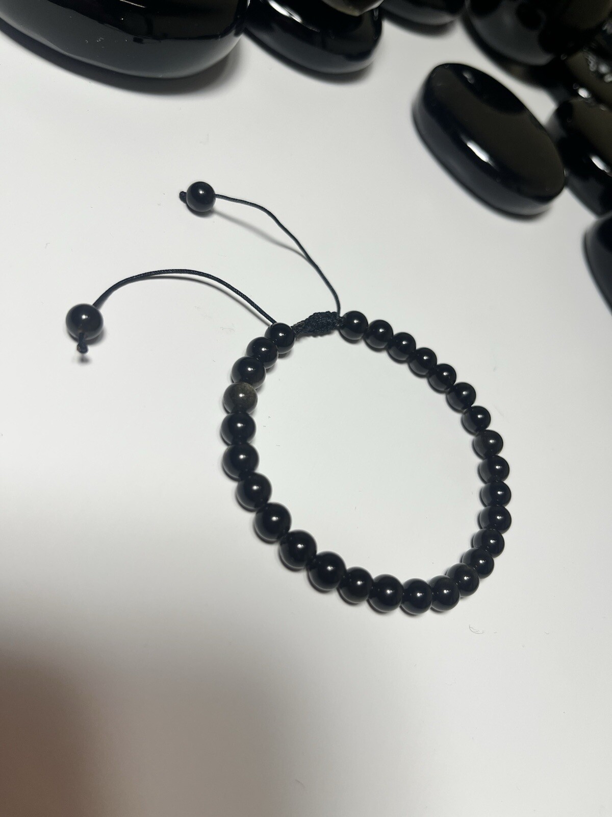 Gold and Black Obsdian Stone: Hot Stones for Massages,Spheres,Bracelets!!!