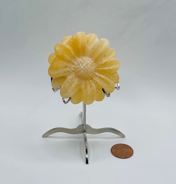 Orange Calcite Flower No Stand