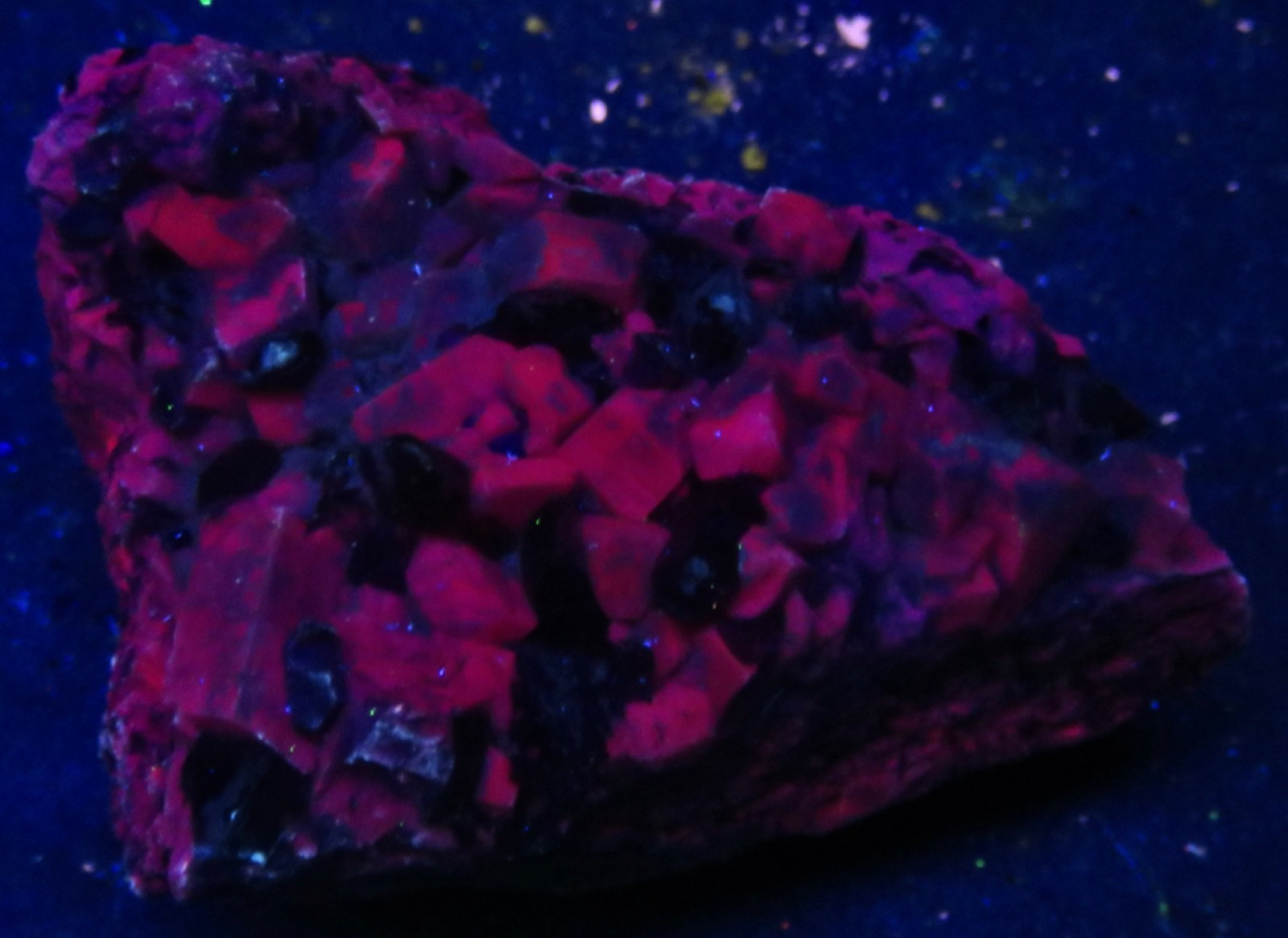 MICROCLINE ( fl.) with SMOKY QUARTZ CRYSTALS – MOAT MTN. – CONWAY, N.H.