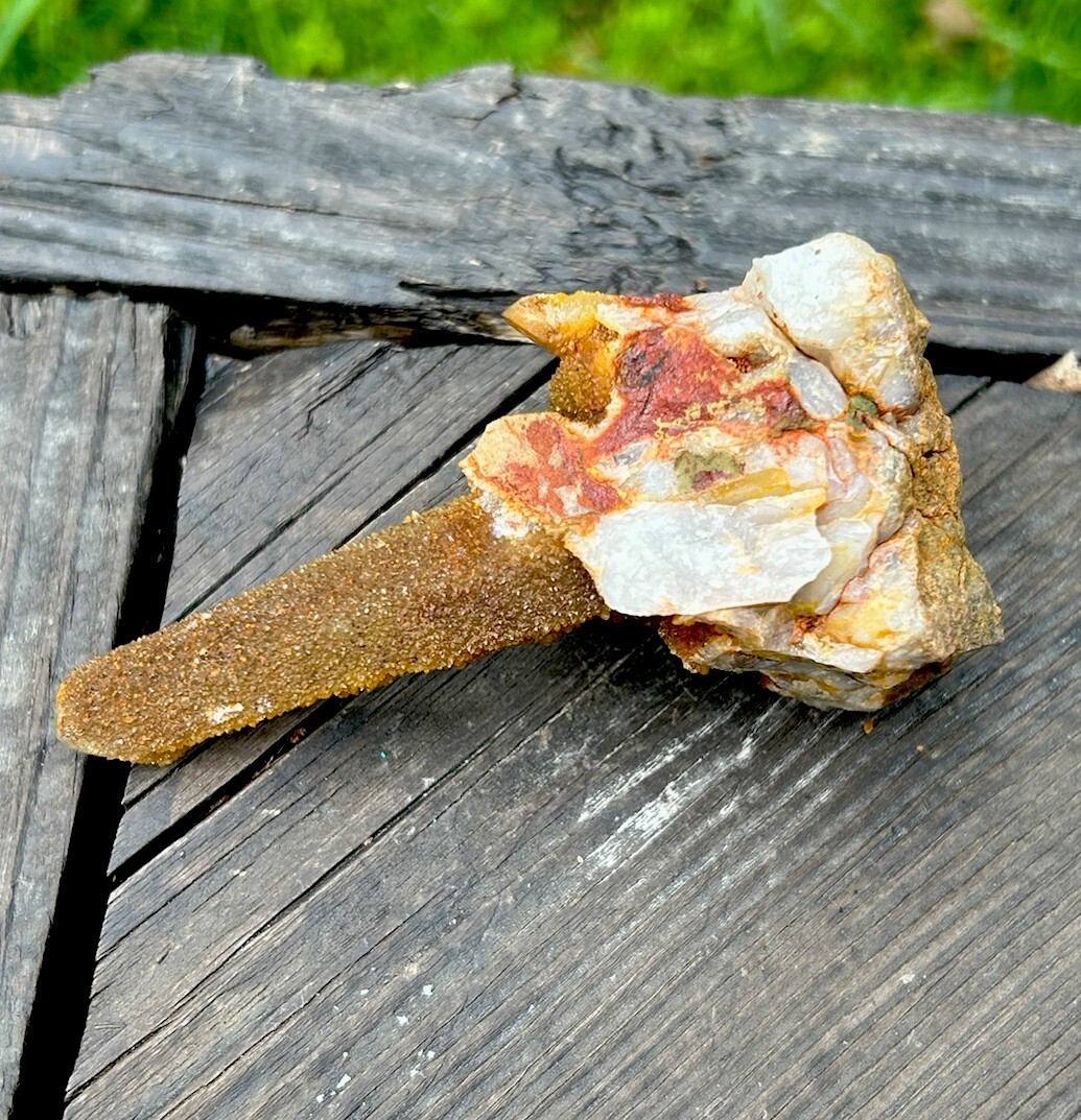 Dark GOLDEN HEALER SPIRIT QUARTZ Fairy Crystal Cluster – Boekenhouthoek, RSA
