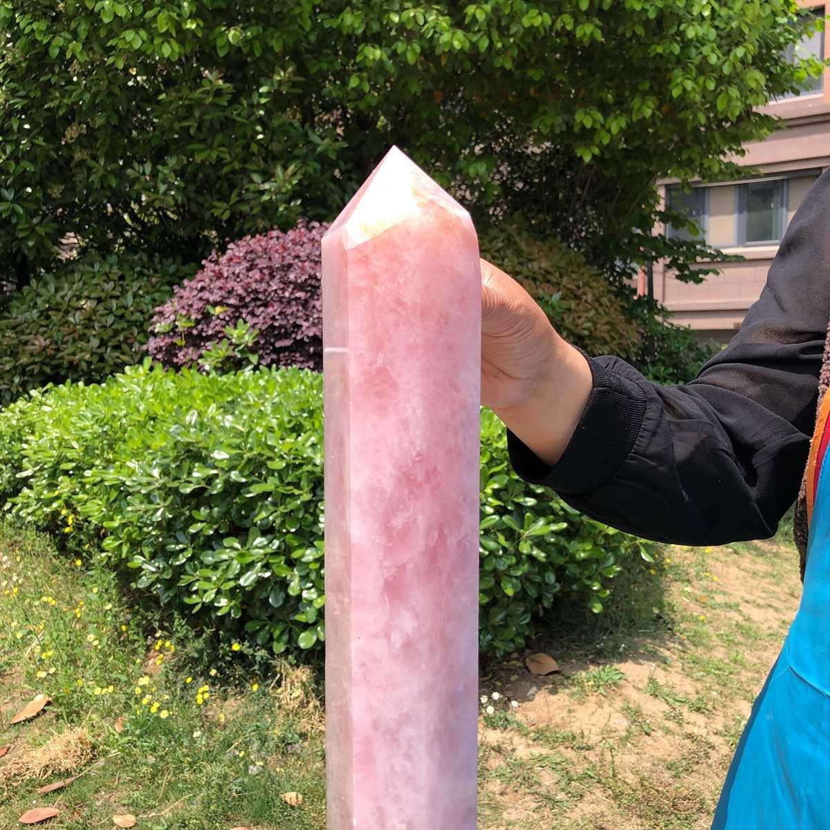 10.09LB Large Natural Powder Crystal Column Wand Obelisk Mineral Healing 5050