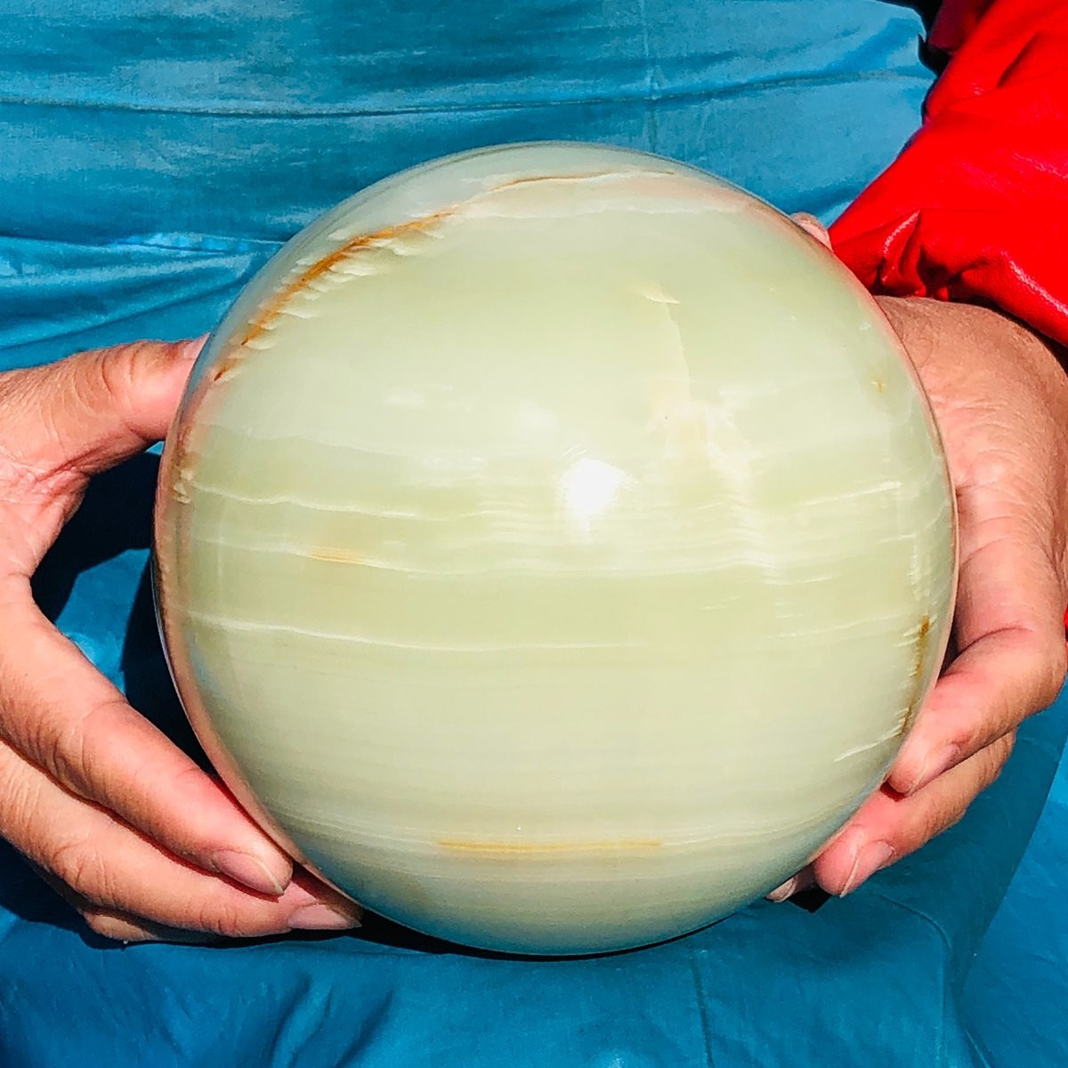 4170g Natural Afghan Jade Chakra Quartz Sphere healing ball Specimen