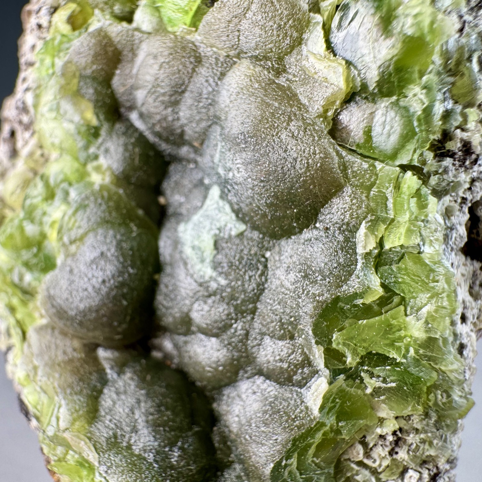 Fine Green Cuprian Smithsonite: 79 Mine, Chilito, Hayden area, Arizona- Classic!