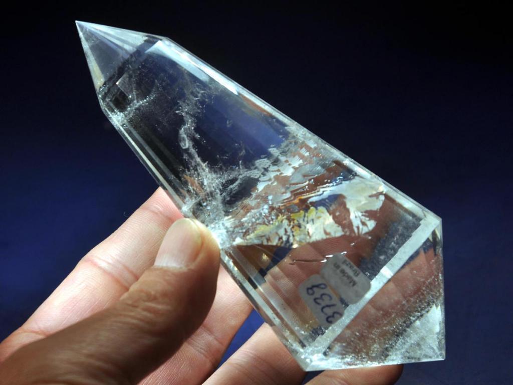 24 Sided 5.25″ Vogel Inspired Clear Quartz DT Crystal Wand, Brazil! VQ108