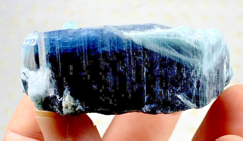 670 Carats beautiful blue Cap Tourmaline Crystal Specimen from Afghanistan