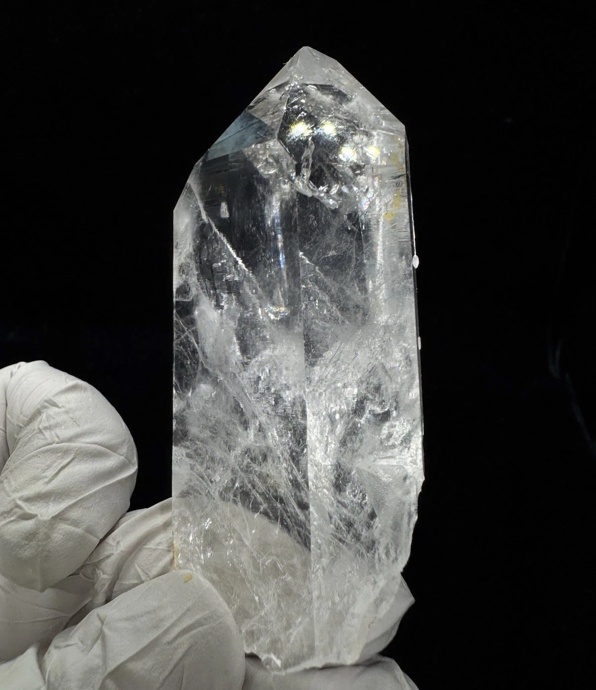 “Ice Window”Hashupi Himalayan Quartz Lemurian Lines High-Clarity Akashic Crystal