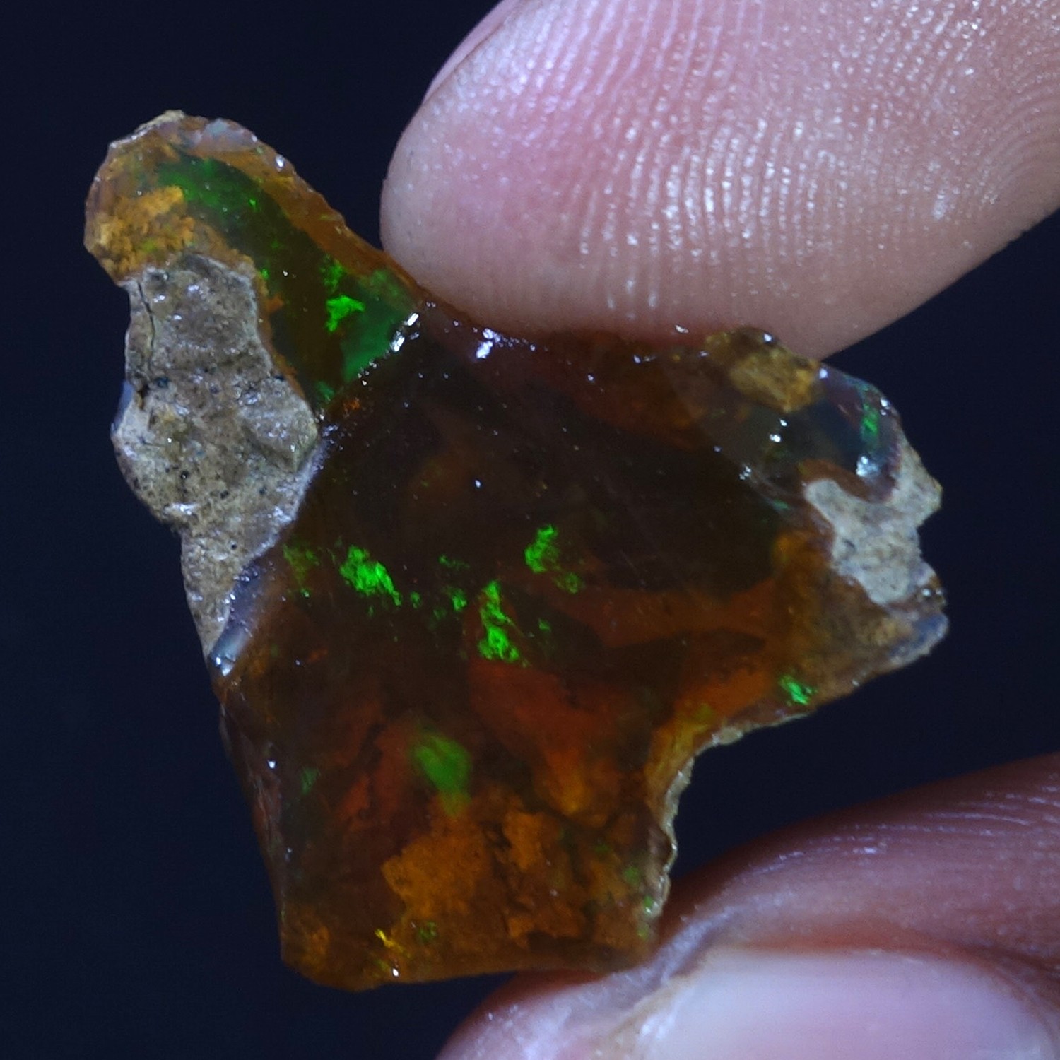 16.00 Cts 100% Natural Welo Fire Ethiopian Oil Opal Rough Cab Gems Ring Nacklace