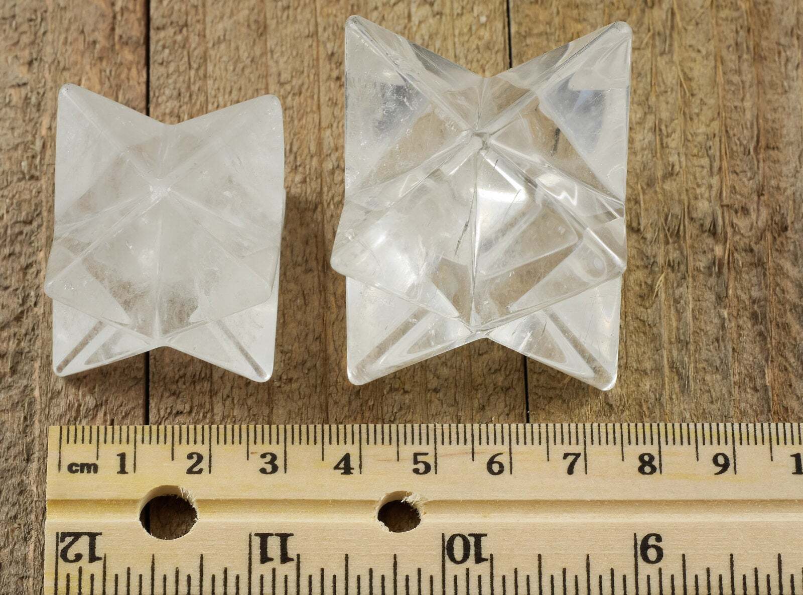CLEAR QUARTZ Crystal Merkaba – Star, Sacred Geometry, Metaphysical, E0877