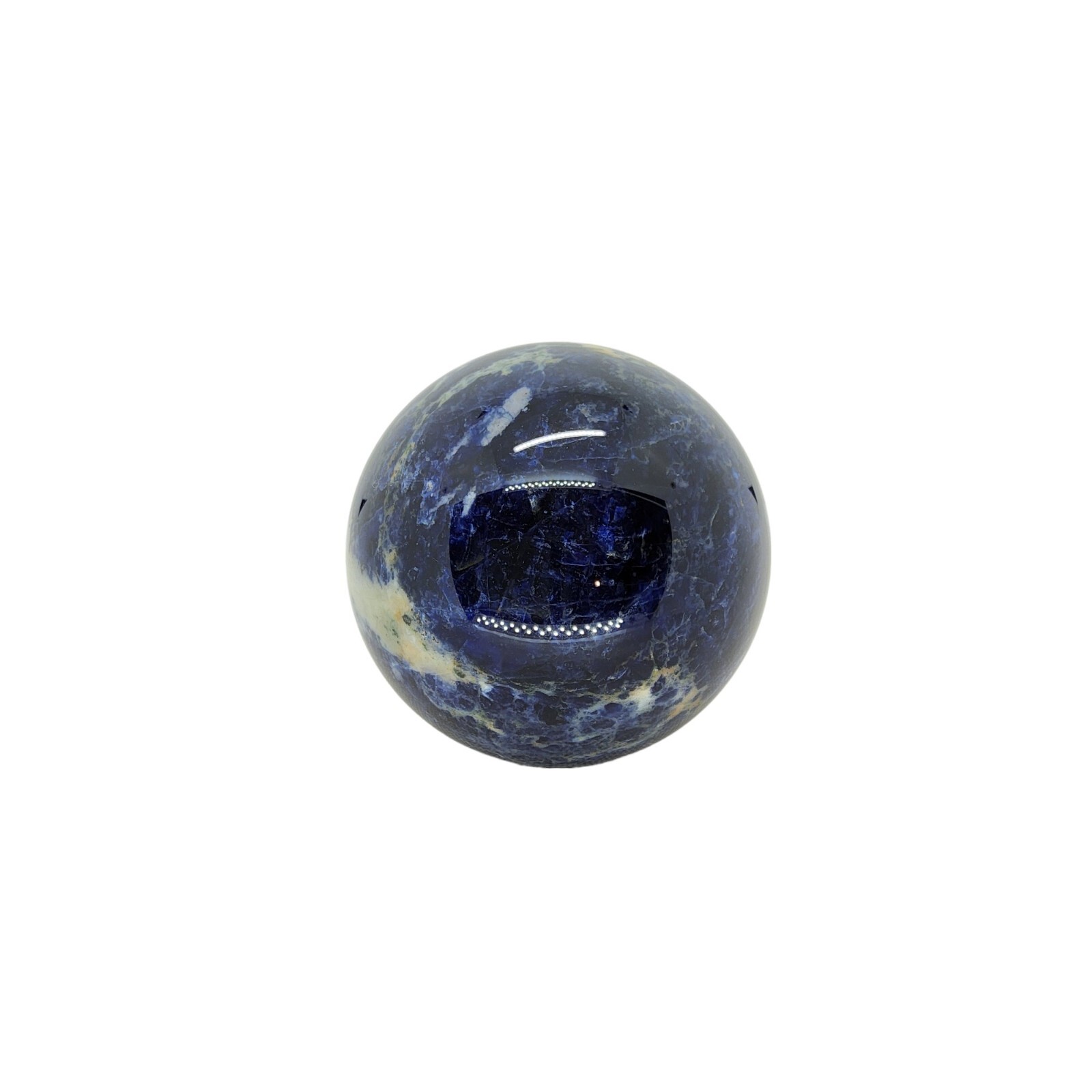 Sodalite, 2 3/8 inch, sphere, ball, specimen, display, gemstone, blue, #R-2975