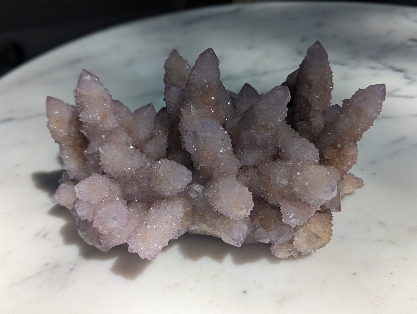 Natural African Spirit Amethyst Crystal Cluster Lilac Purple Mineral Specimen