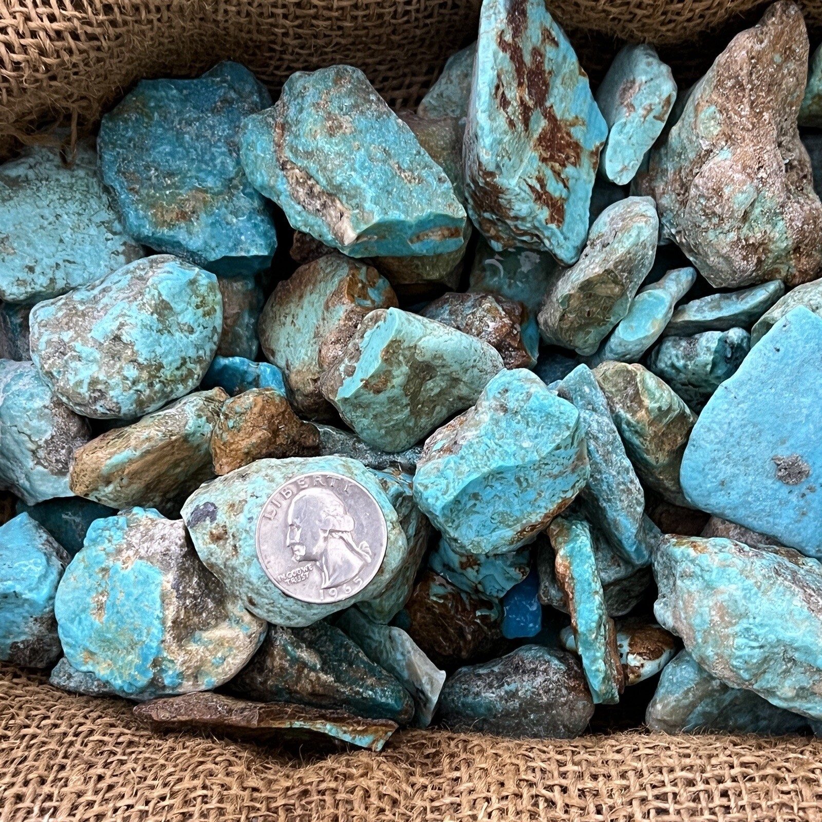 3000 Carat Lots of Old Stock Kingman, AZ Turquoise Rough – VERY HIGH END