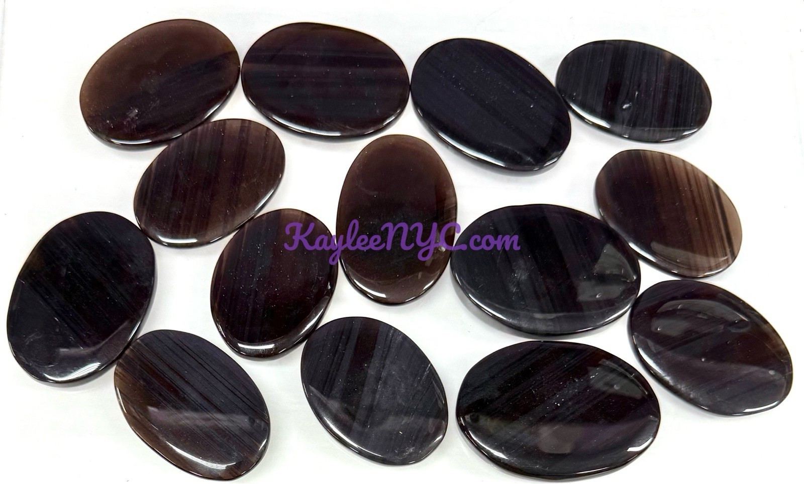 Wholesale Lot 12 PCs Natural Hematite Palm Stone Crystal Healing Energy.