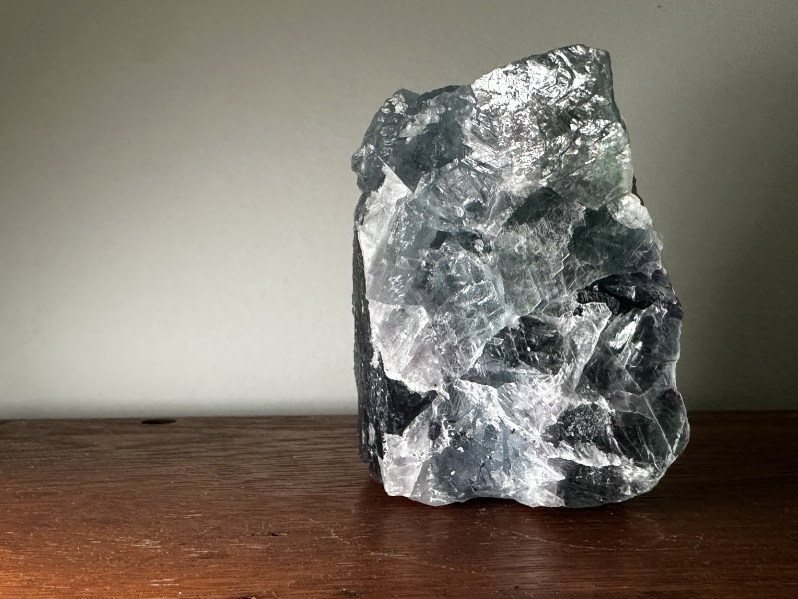 Green Fluorite Crystal 748 Grams 3x3x2.5 Approx