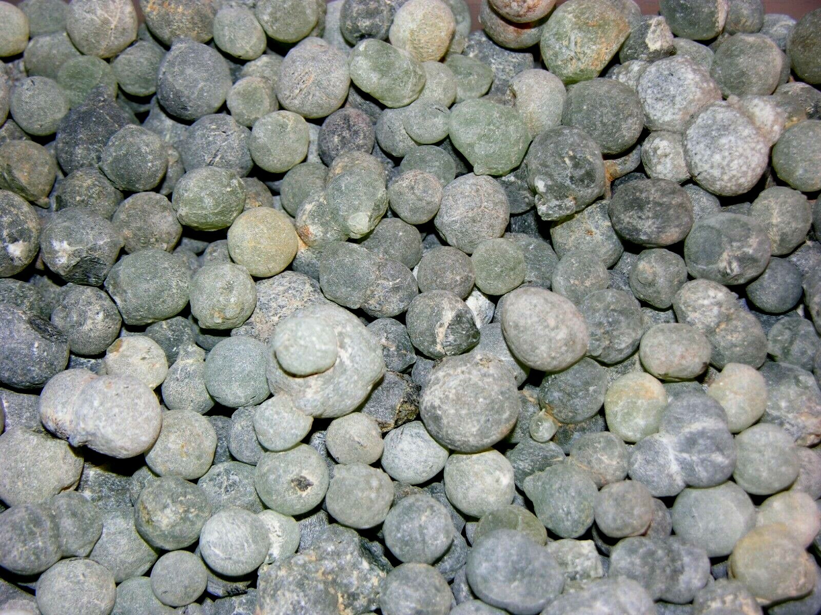 Prehnite crystal balls 1 pound lot Mali,Africa 1/2-1 1/2 inch pieces