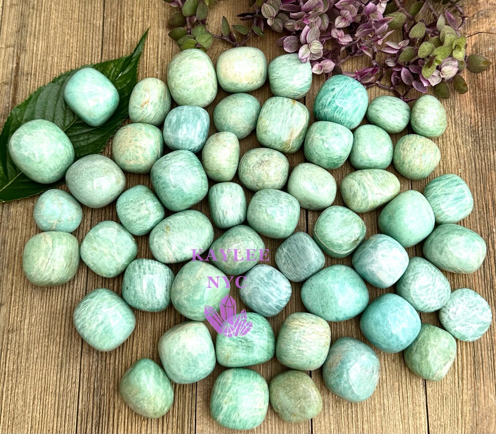 Wholesale Lot 2 Lbs Natural Amazonite Tumble Healing Energy Nice Quality