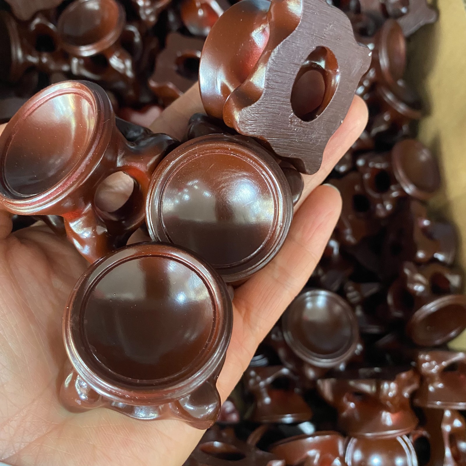 5pcs Wood Display Stand Crystal Ball Sphere Globe Stone Holder