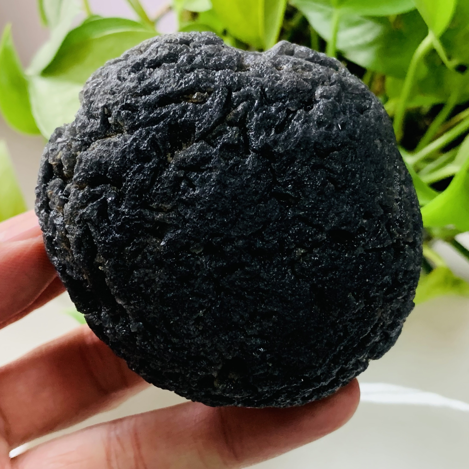 TOP 286g Natural Carbonaceous Chondrite Meteorite with Black reiki healing+stand