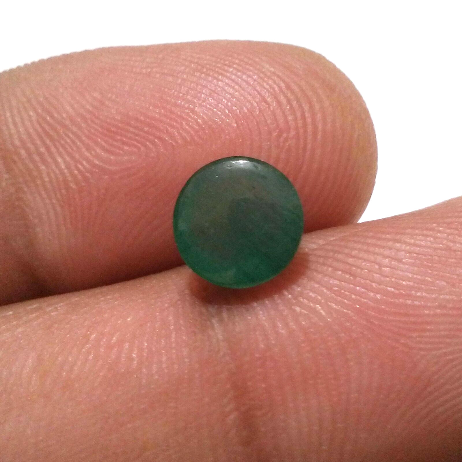 Single Piece Fabulous Top Zambian Emerald Cabochon Round 2.20 Crt Loose Gemstone