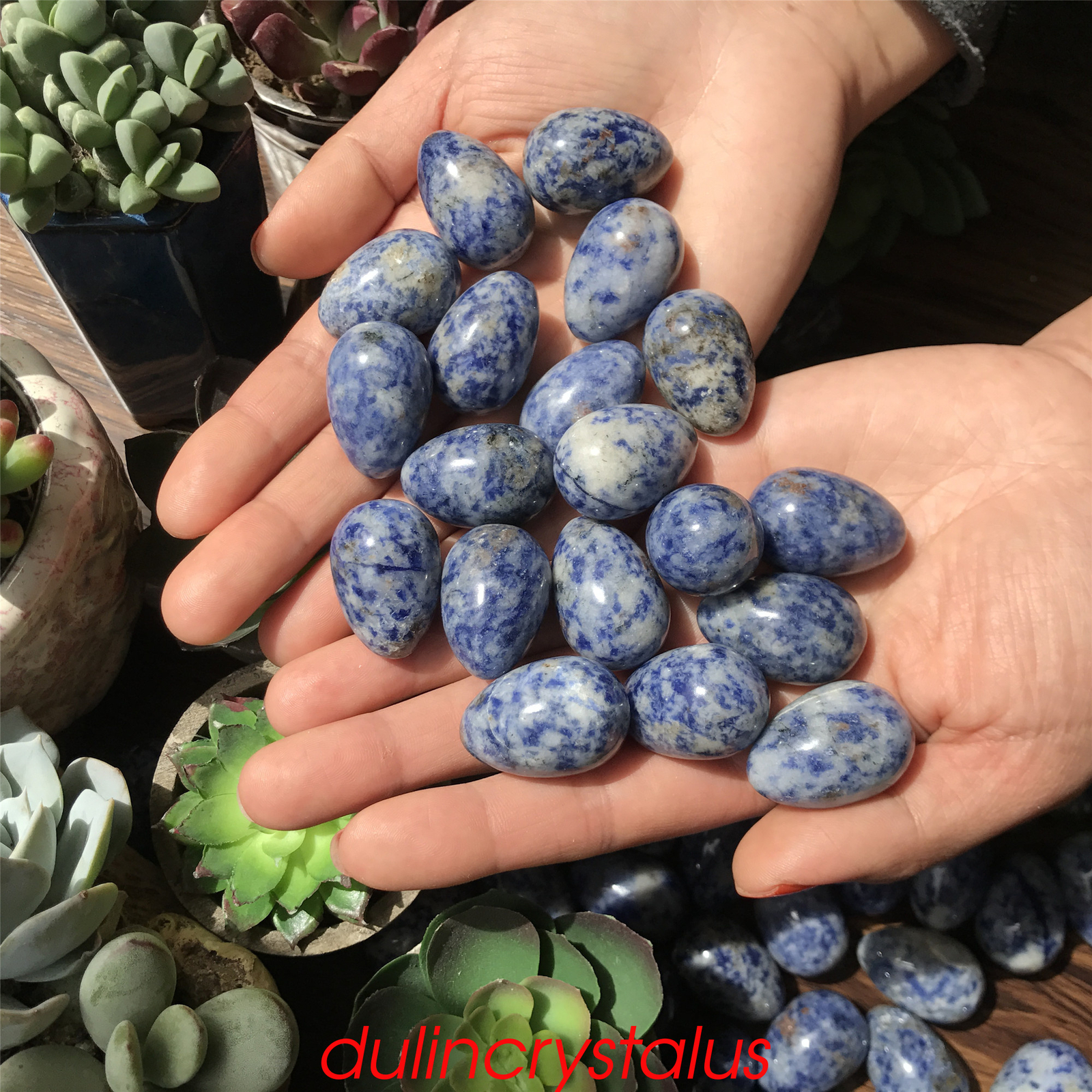 Natural Dot stone eggs quartz crystal pendant mineral carved skull reiki 10pcs