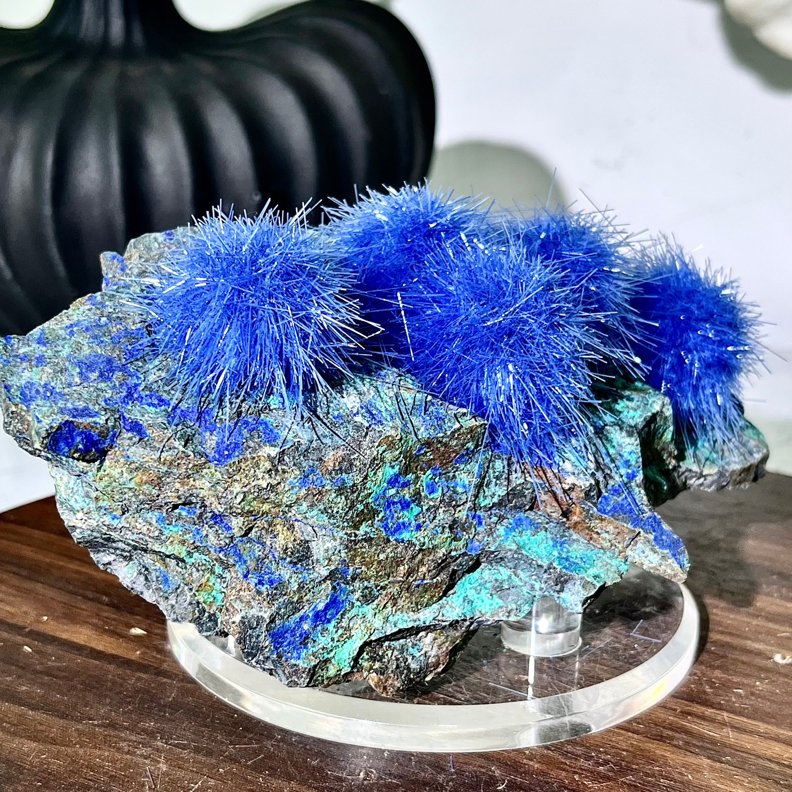 1.69LB Blue Natural Goethite Crystal Quartz Energy Ore Healing Mineral Specimen