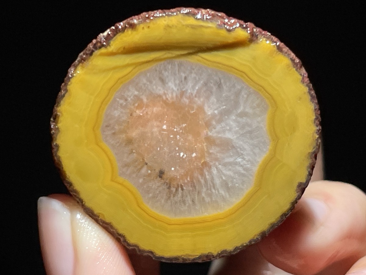 Natural 15 half Rough Chinese Agate crystal geode Achat Nodule Hebei 535g AA5
