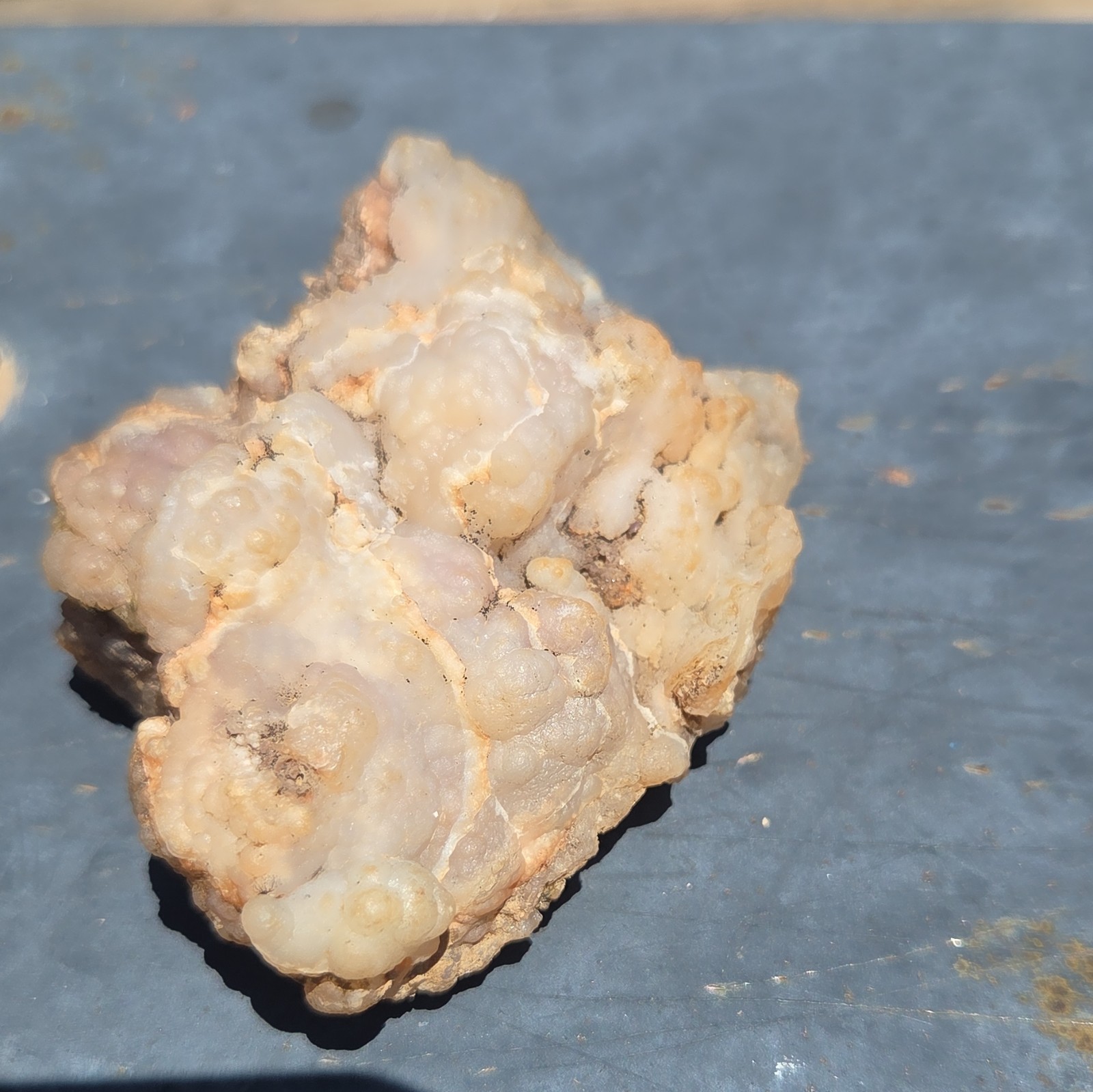 White Chalcedony Botryoidal Mineral Specimen Cluster Crystal