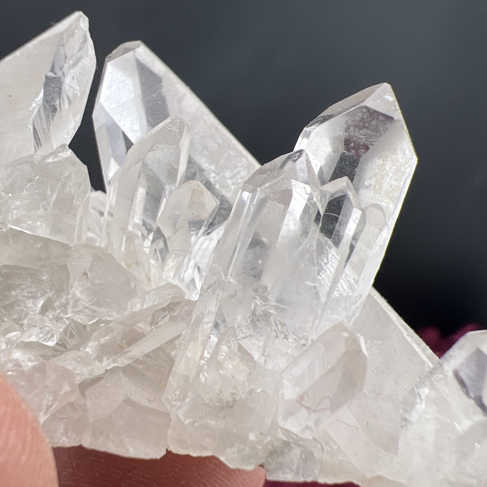 Natural Clear Lemurian Quartz Crystal Cluster Minas Gerais, Brazil 48 grams
