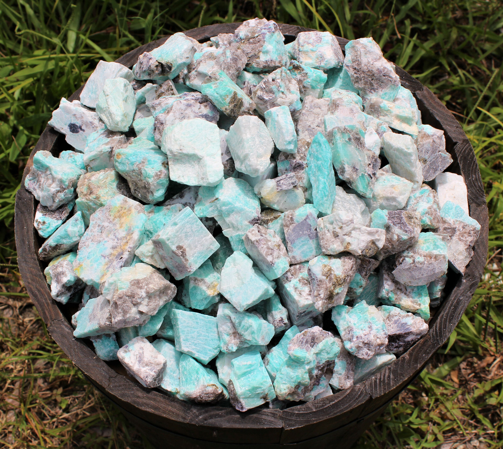 Raw Natural Amazonite Crystals: Choose How Many Pieces (Rough Amazonite Crystal)