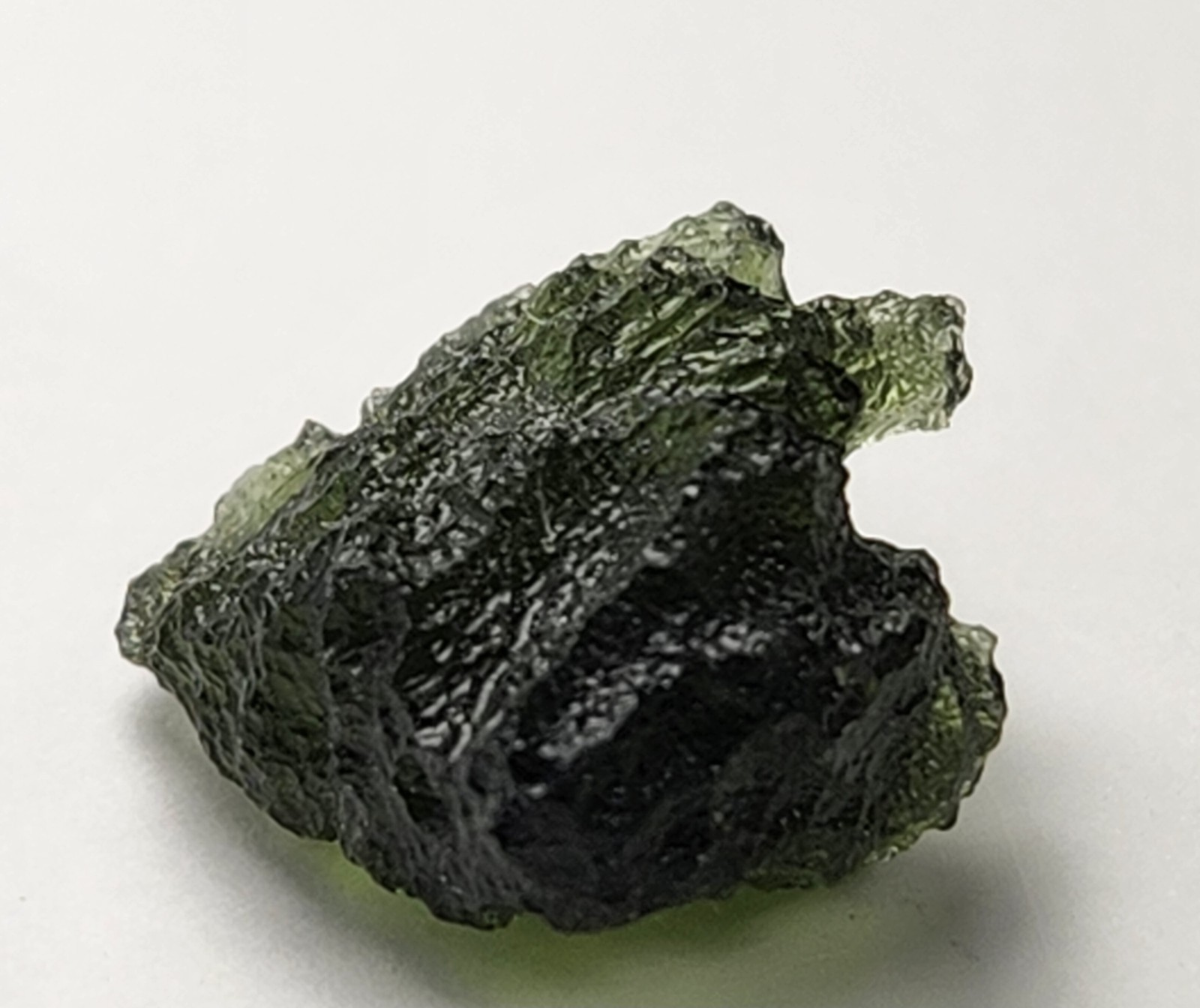 Top A++ 2.64g Gem Green Moldavite Crystal Chlum Czech Republic Minerals Crystals