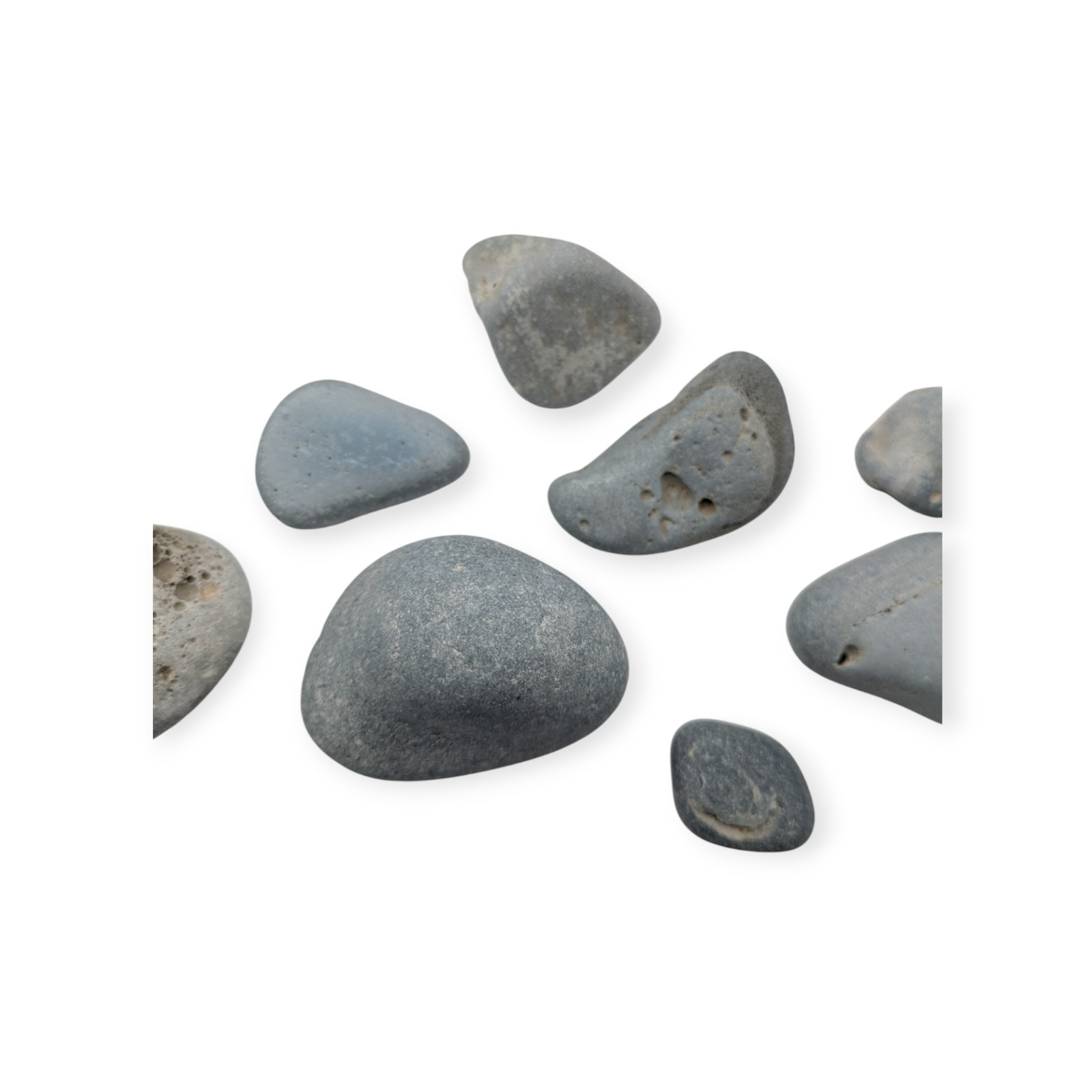 8 Pieces of Leland Blue Stone Mineral Slag Glass from Lake Michigan Beaches